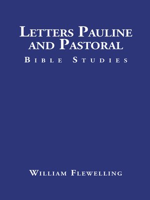 cover image of Letters Pauline and Pastoral